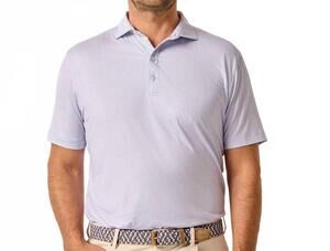 NEW JOHNNIE-O wesson short sleeve polo in vino